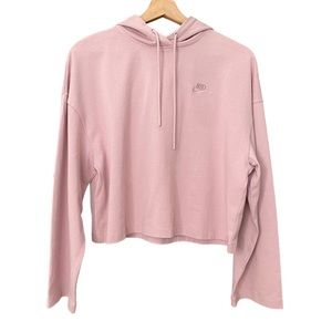 NIKE Sportswear NWT Pink Cropped Hoodie, Size Medium